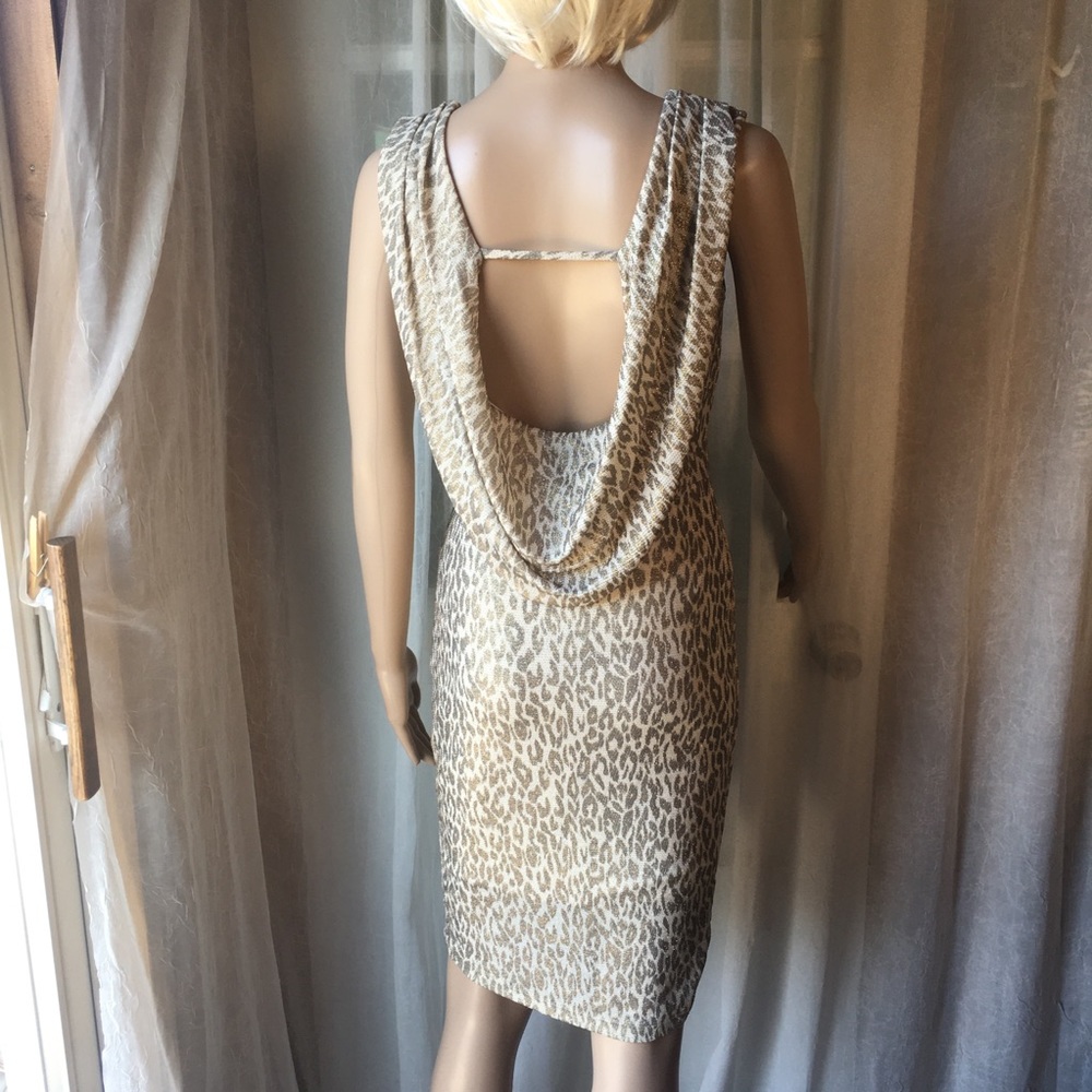 Alt.B Draped Back Body-con Sheath Dress fits S